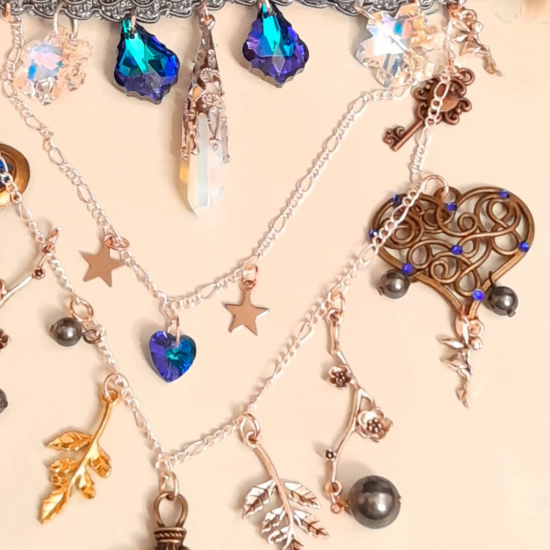 Blue Celestial Bridal Choker | Something Blue Wedding Jewelry