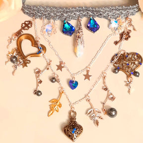 Blue Celestial Bridal Choker | Something Blue Wedding Jewelry
