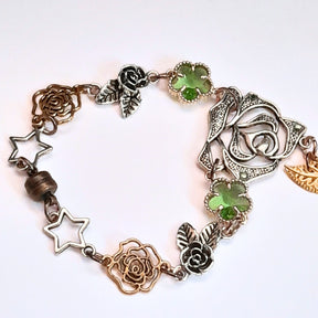 Green Flower Nature Hand Chain