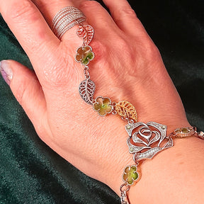 Green Flower Nature Hand Chain