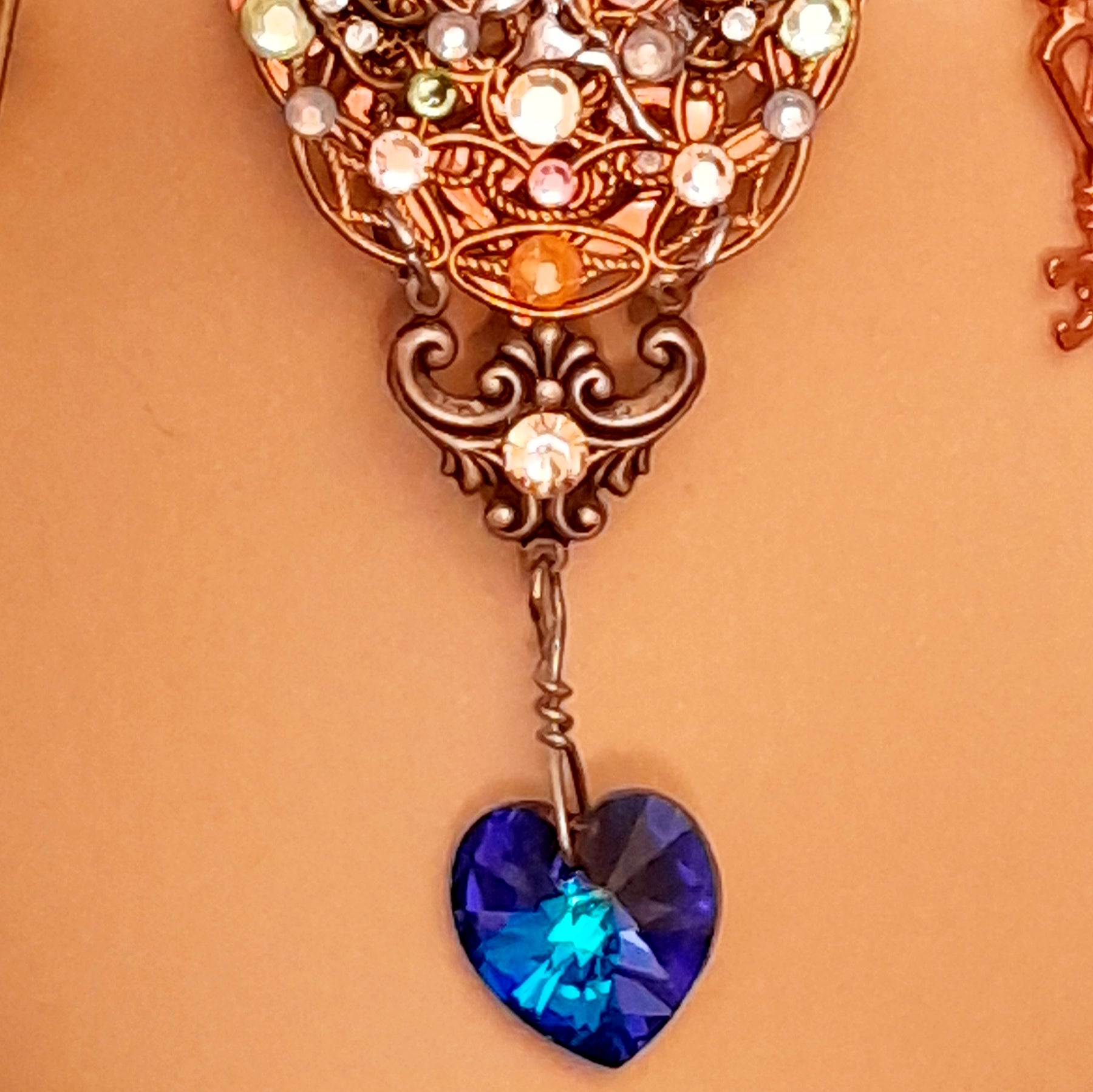 Heart Necklace Fairy Steampunk Style