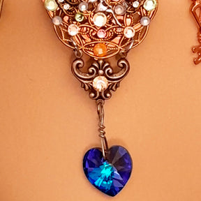 Heart Necklace Fairy Steampunk Style