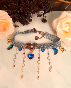 Something Blue Bridal Necklace | Celestial Wedding Jewelry