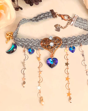 Something Blue Bridal Necklace | Celestial Wedding Jewelry