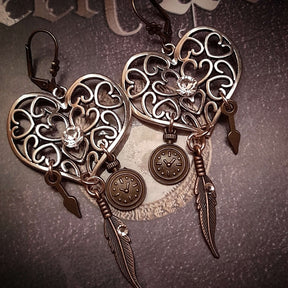 Chandelier Heart Earrings