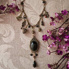 black witchy necklace