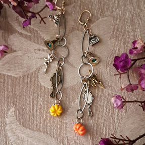 Pumpkin Fantasy Dangle Earrings