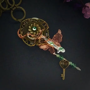 gear clock necklace