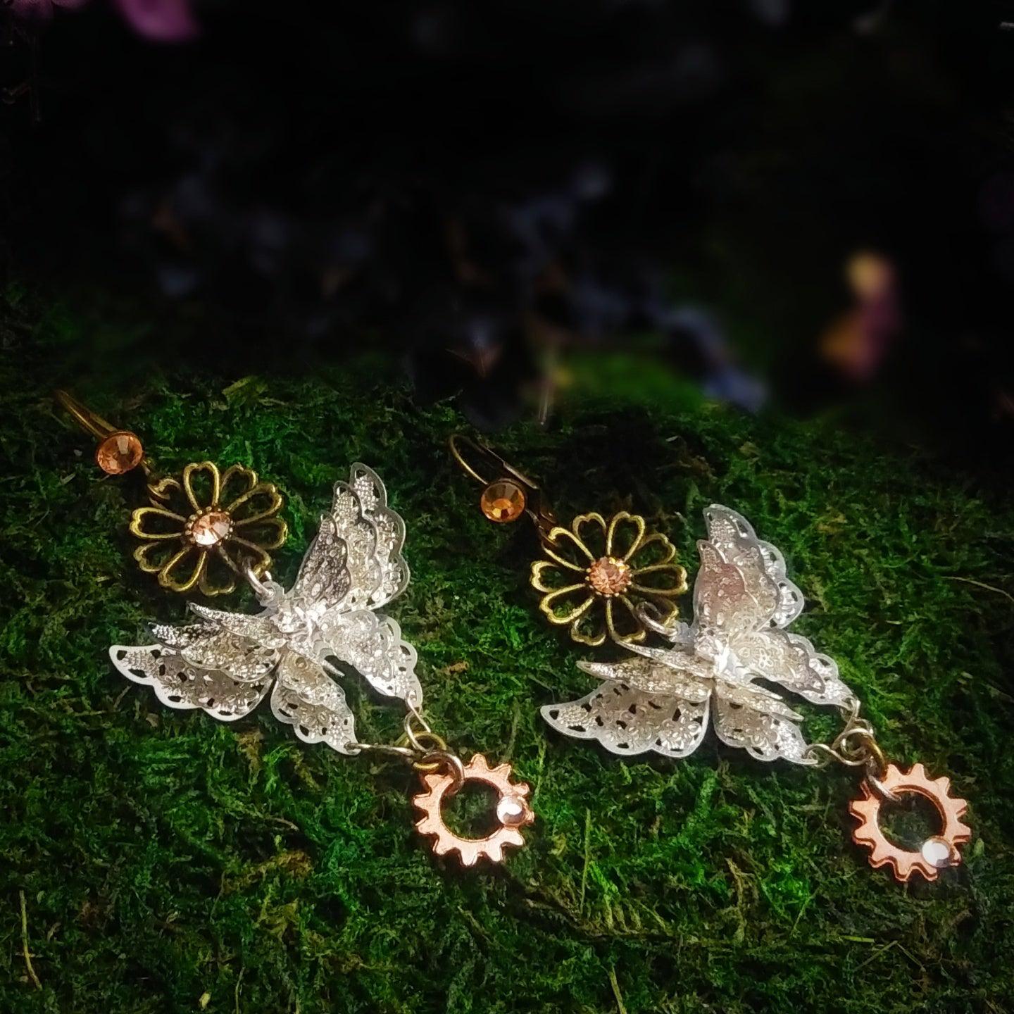 butterfly fantasy earrings