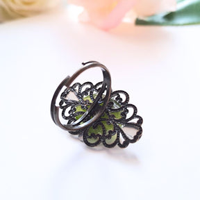 Green Cat's Eye Ring
