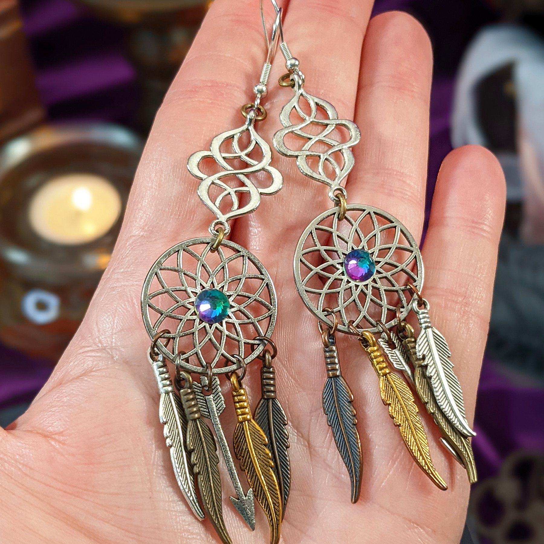Dream Catcher Earrings – Opalina Jewellery