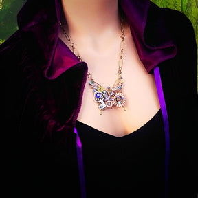 Steampunk Butterfly Necklace - The Dazzling Monarch