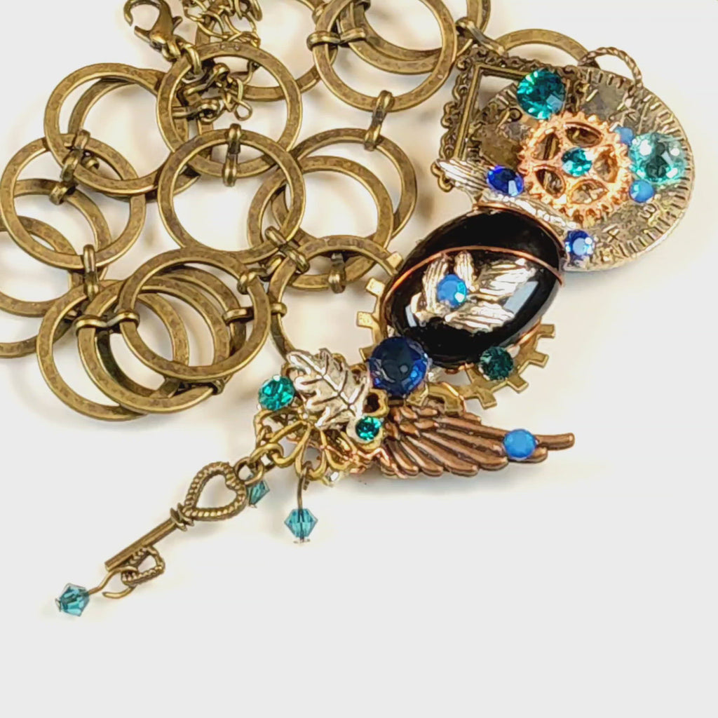 fantasy blue necklace