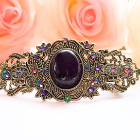 Amethyst Victorian Style Hair Clip