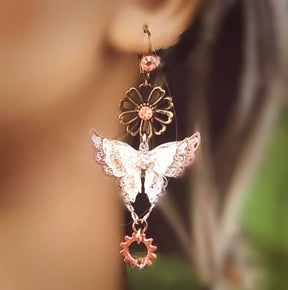 butterfly dangle earrings
