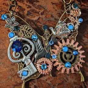 Steampunk Butterfly Necklace - The Dazzling Monarch