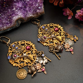 chandelier large earrings