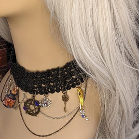 dream in a bottle mannequin choker sideview