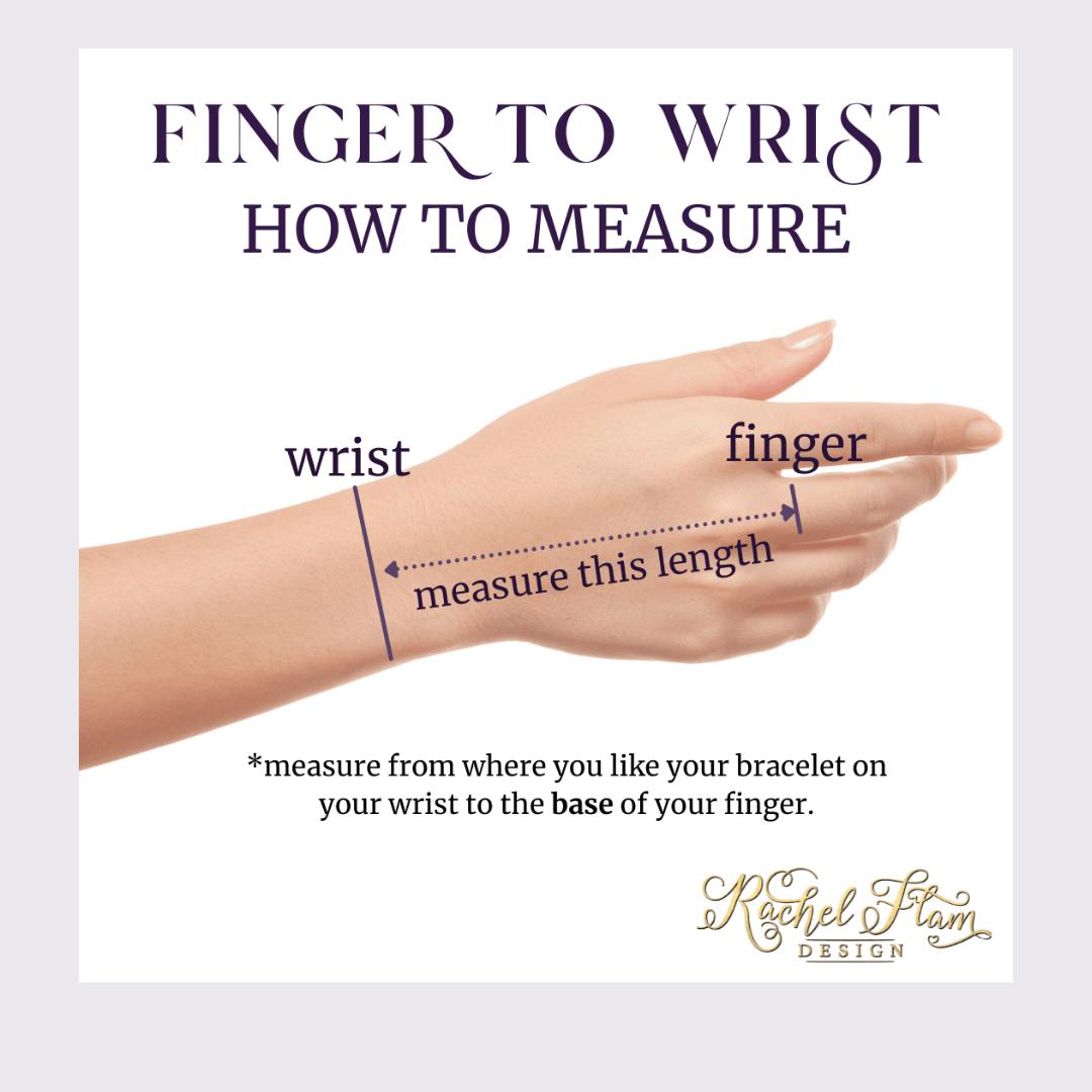 finger to wrist measuring guide