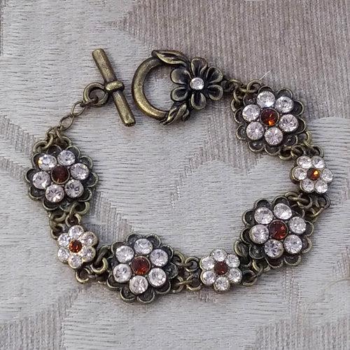 flower bracelet swarovski jewelry