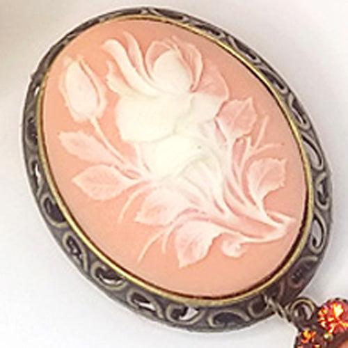 Vintage Style Cameo Brooch Pin