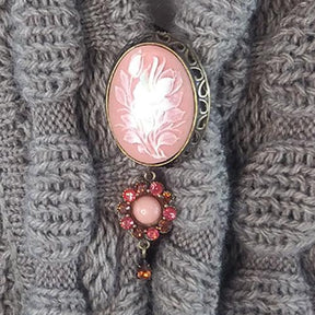 Vintage Style Cameo Brooch Pin