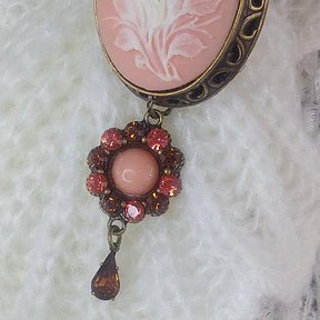 Vintage Style Cameo Brooch Pin