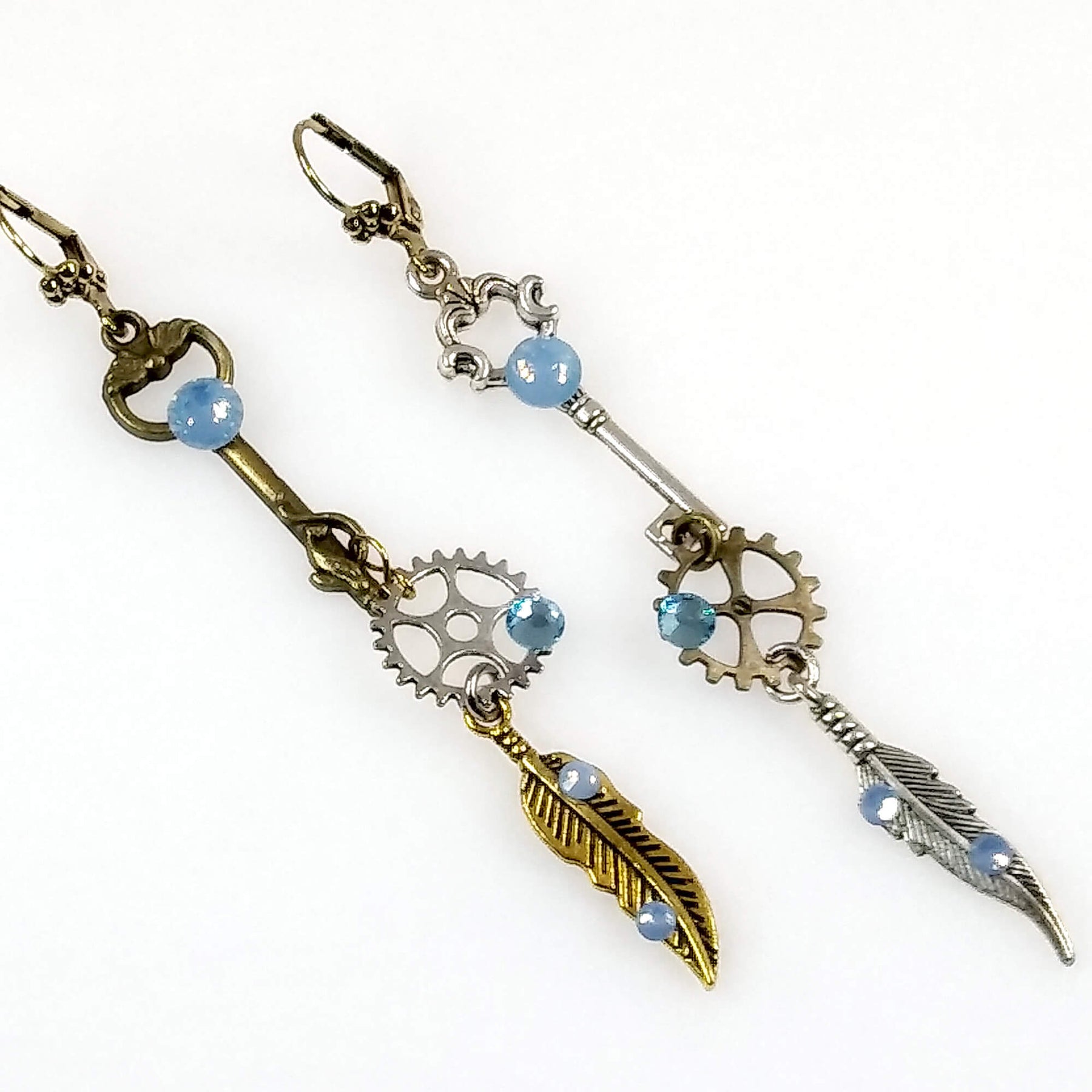 feather light sapphire earrings