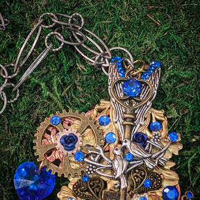 Blue Crystal Fantasy Necklace