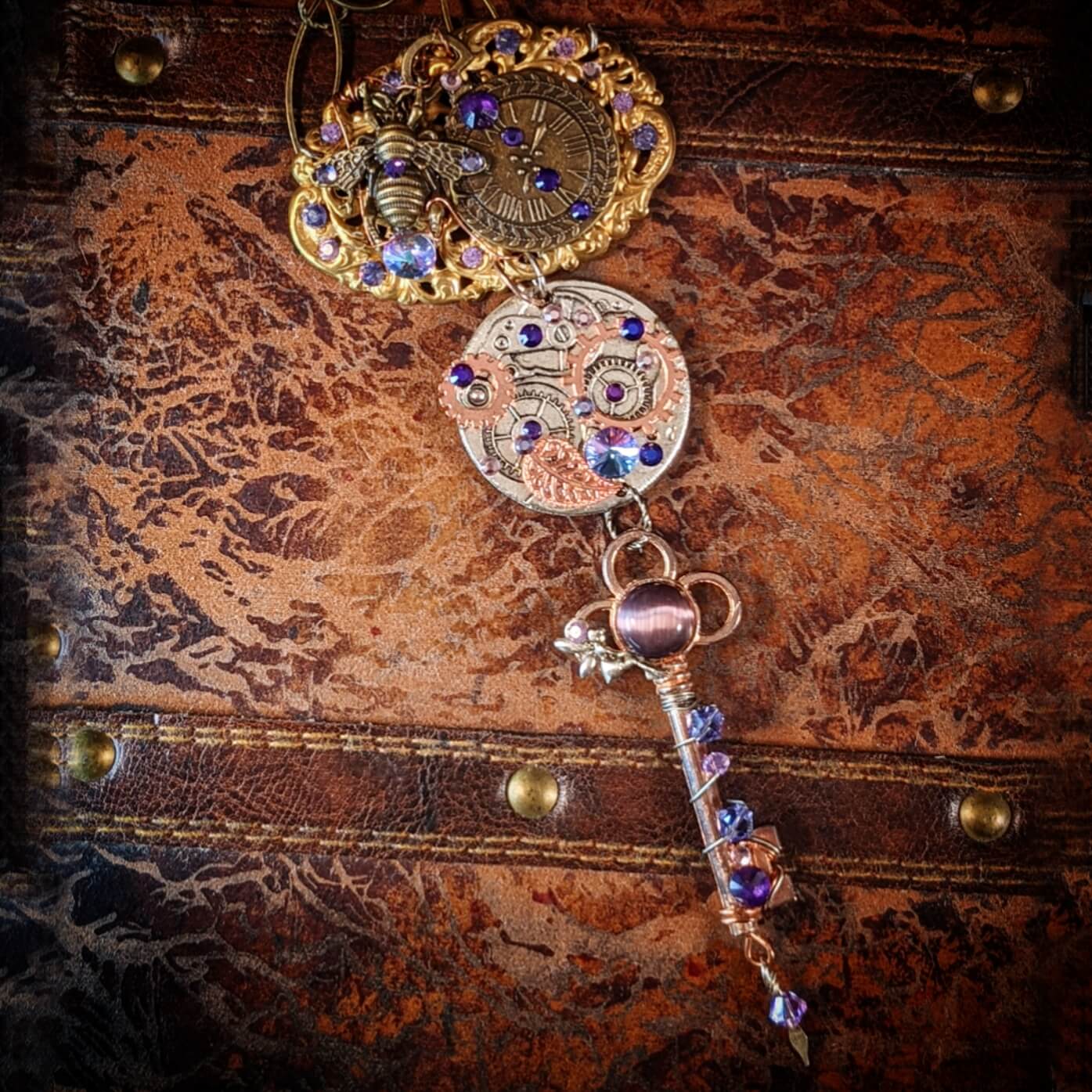 fantasy purple necklace