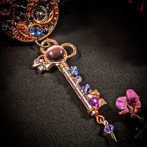 swarovski amethyst crystal necklace