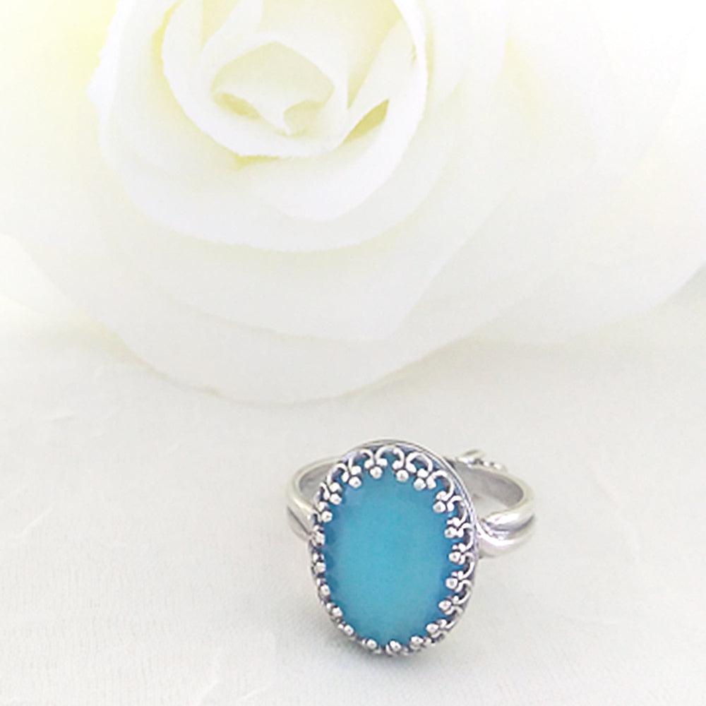 turquoise cats eye ring